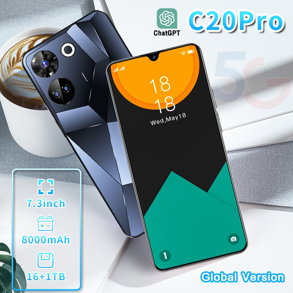 Wholesale Cheap Mobile Phones Original Unlocked 5g Smartphone 16+1TB Mobile Phone Cell Gaming Phone 3G&4G smartphone